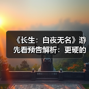 《长生:白夜无名》游先看预告解析:更硬的武打,更怪的故事(图4) 《长生:白夜无名》游先看预告解析:更硬的武打,更怪的故事(图4)